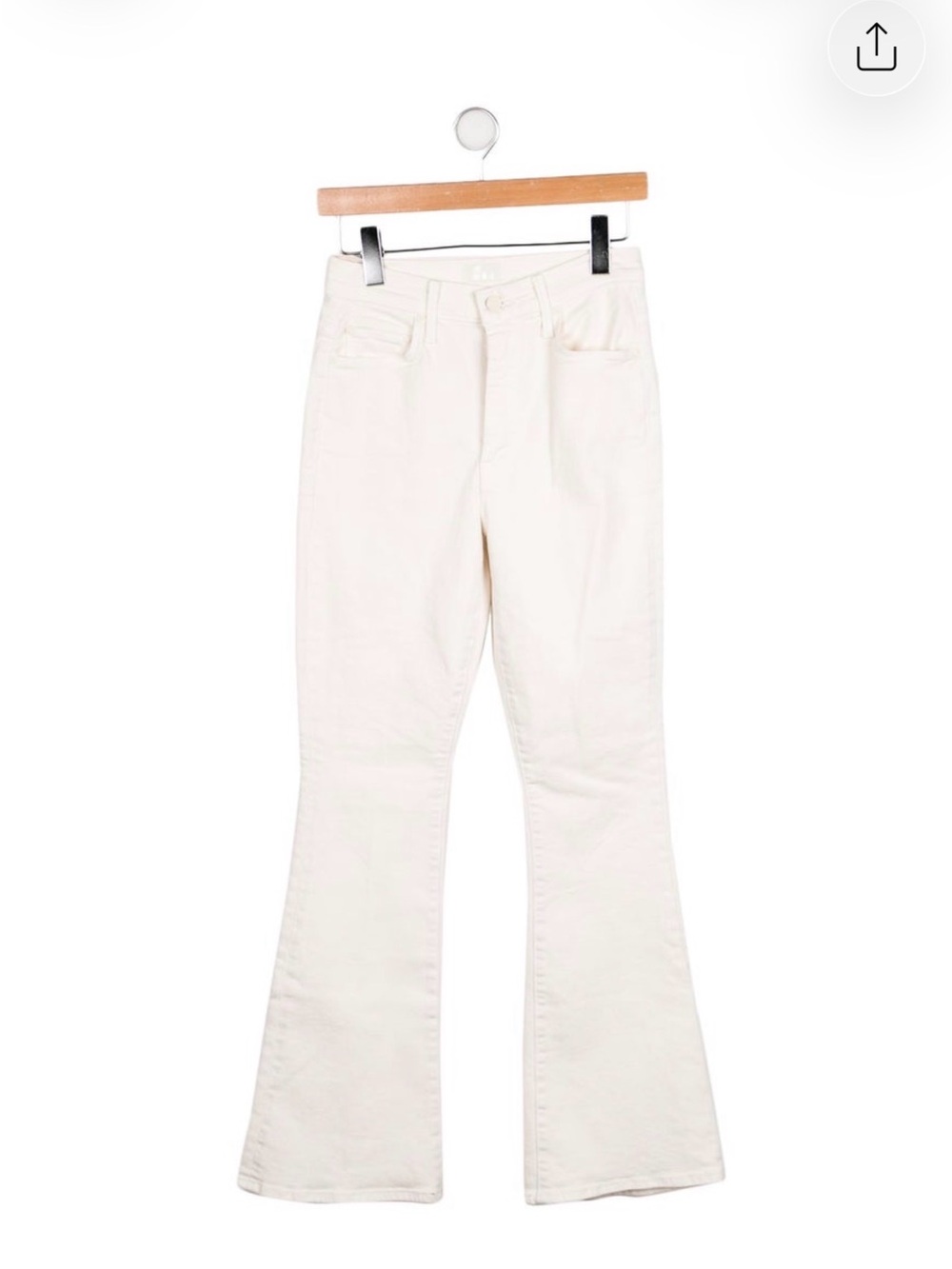 NWT MOTHER Cream Straight-Leg Women's Jeans